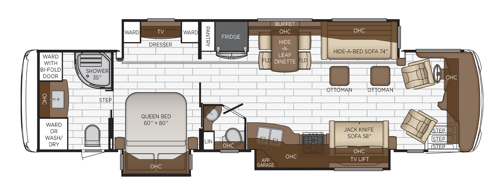 2021 Newmar Dutch Star 3736 Floor Plan