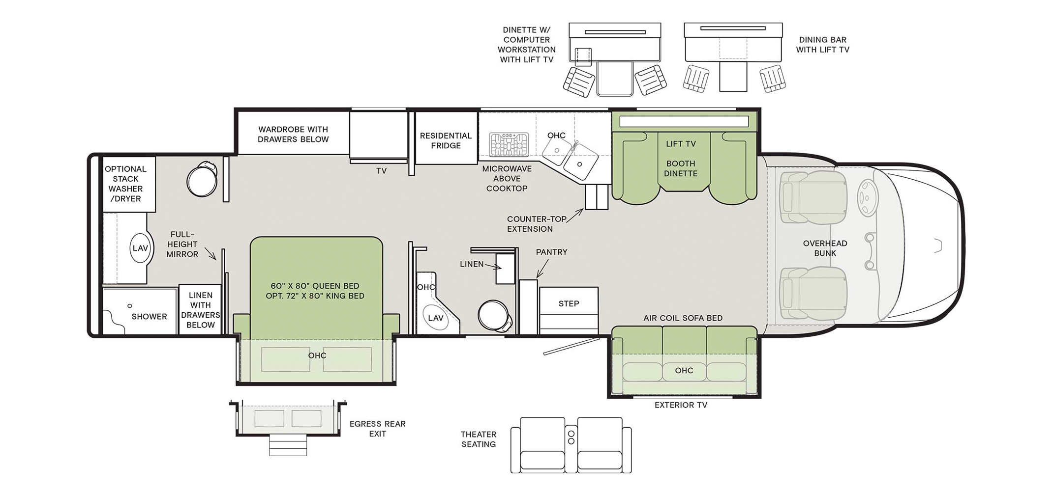 Allegro Bay 38BB Floor Plan