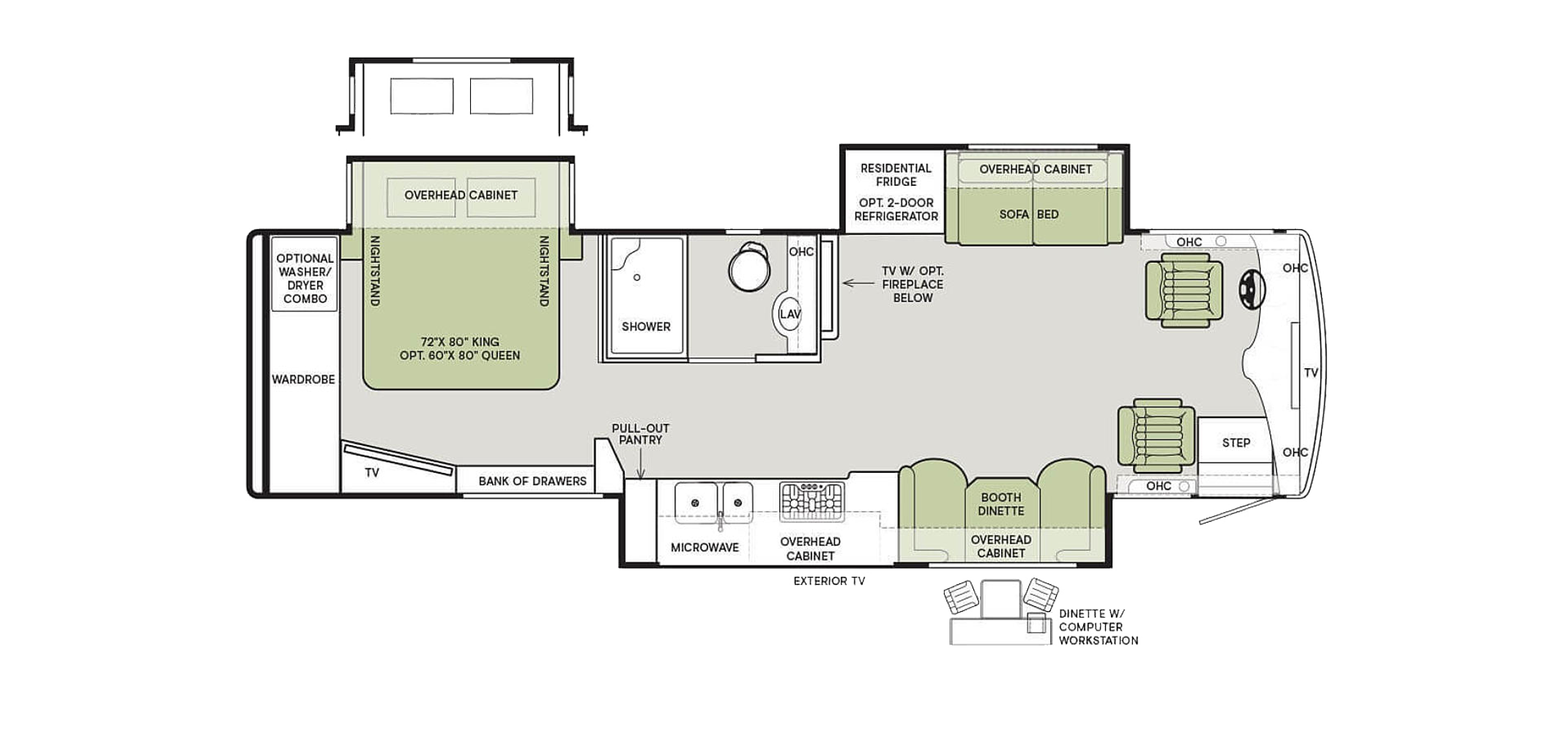 Allegro Breeze Floor Plan 33 BR