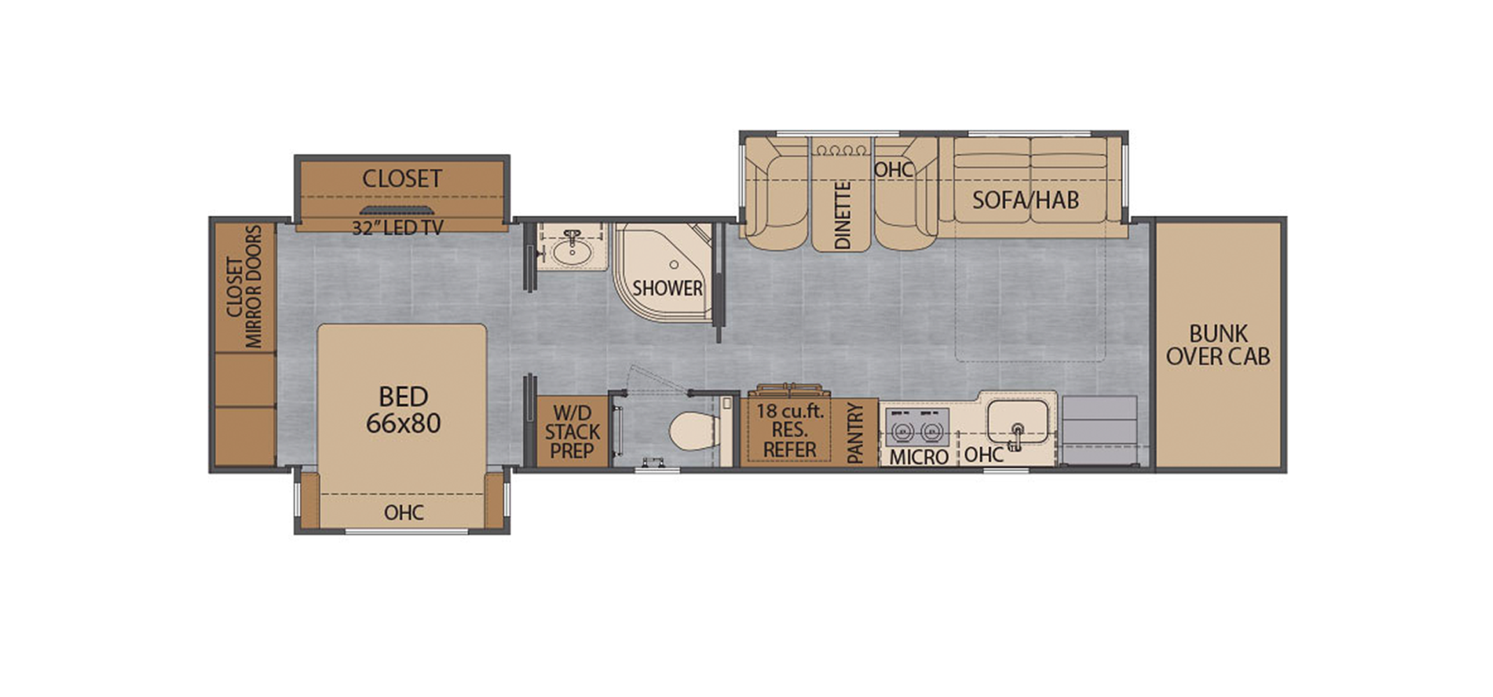 Classic 41CRW Floor Plan