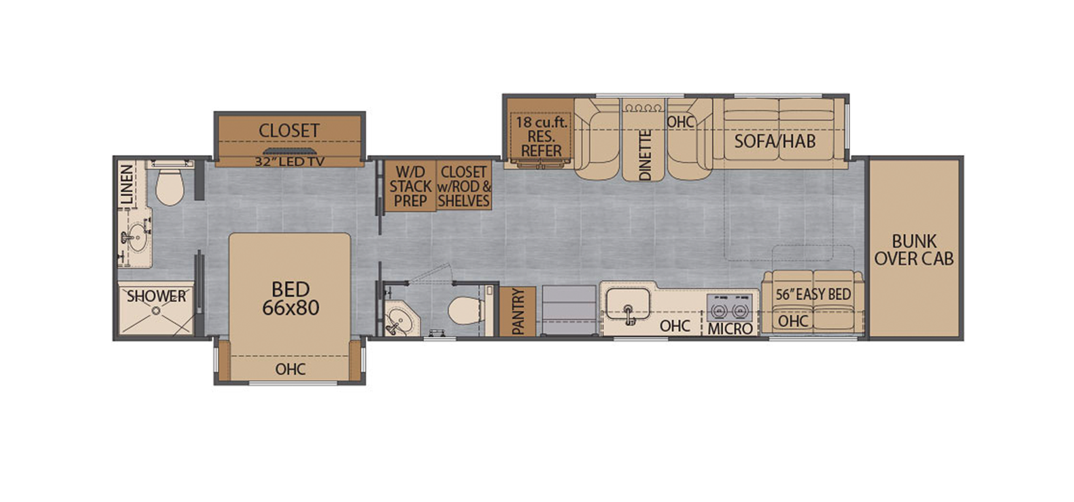 Classic 45CBH Floor Plan