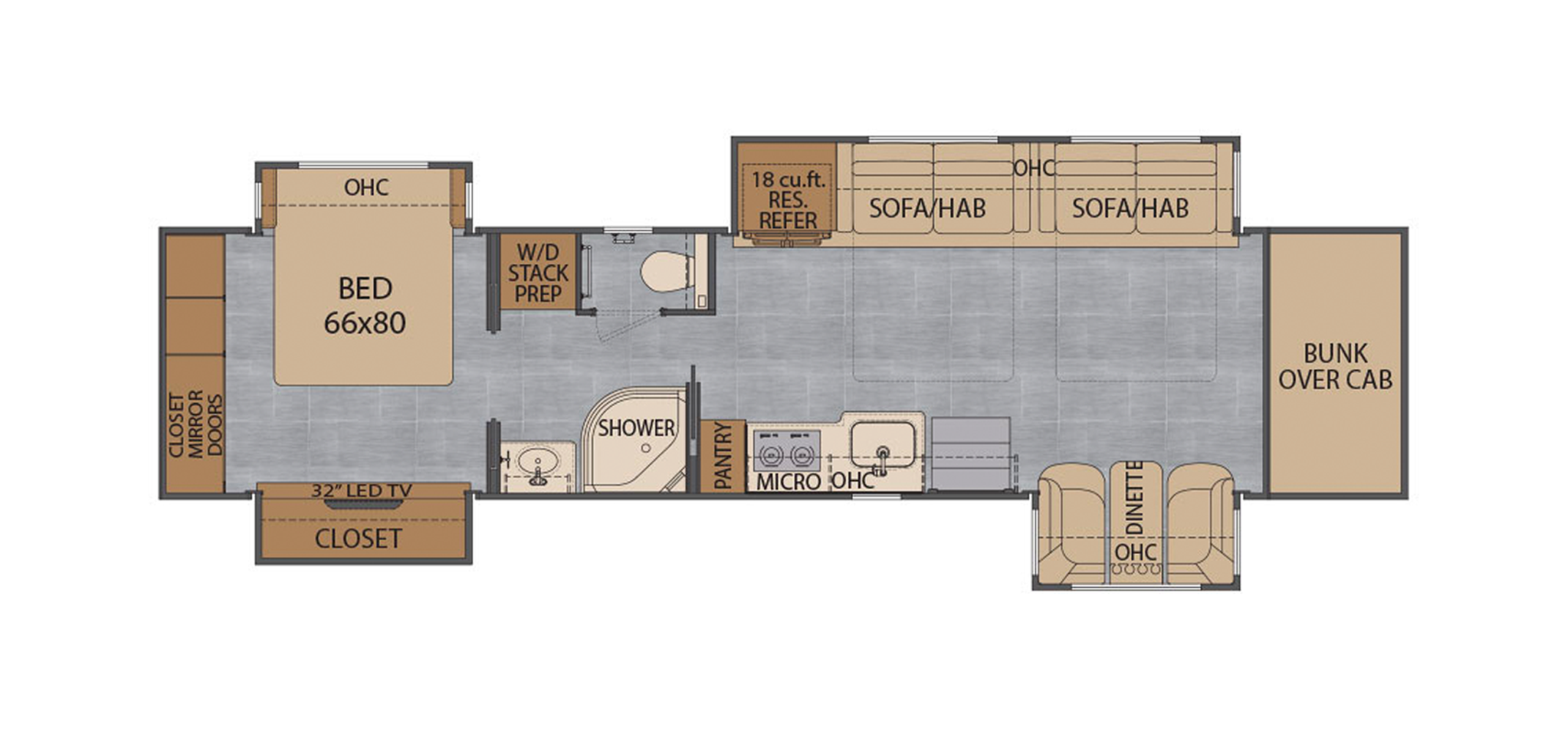 Classic 45CMB Floor Plan