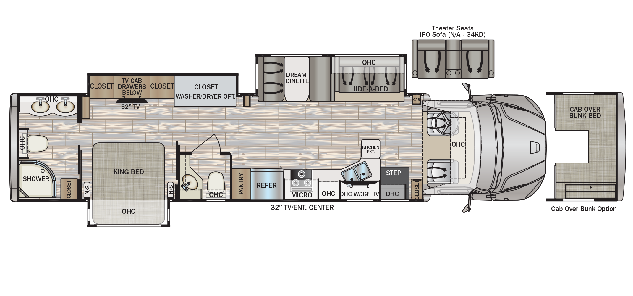 DX3 37RB Floor Plan