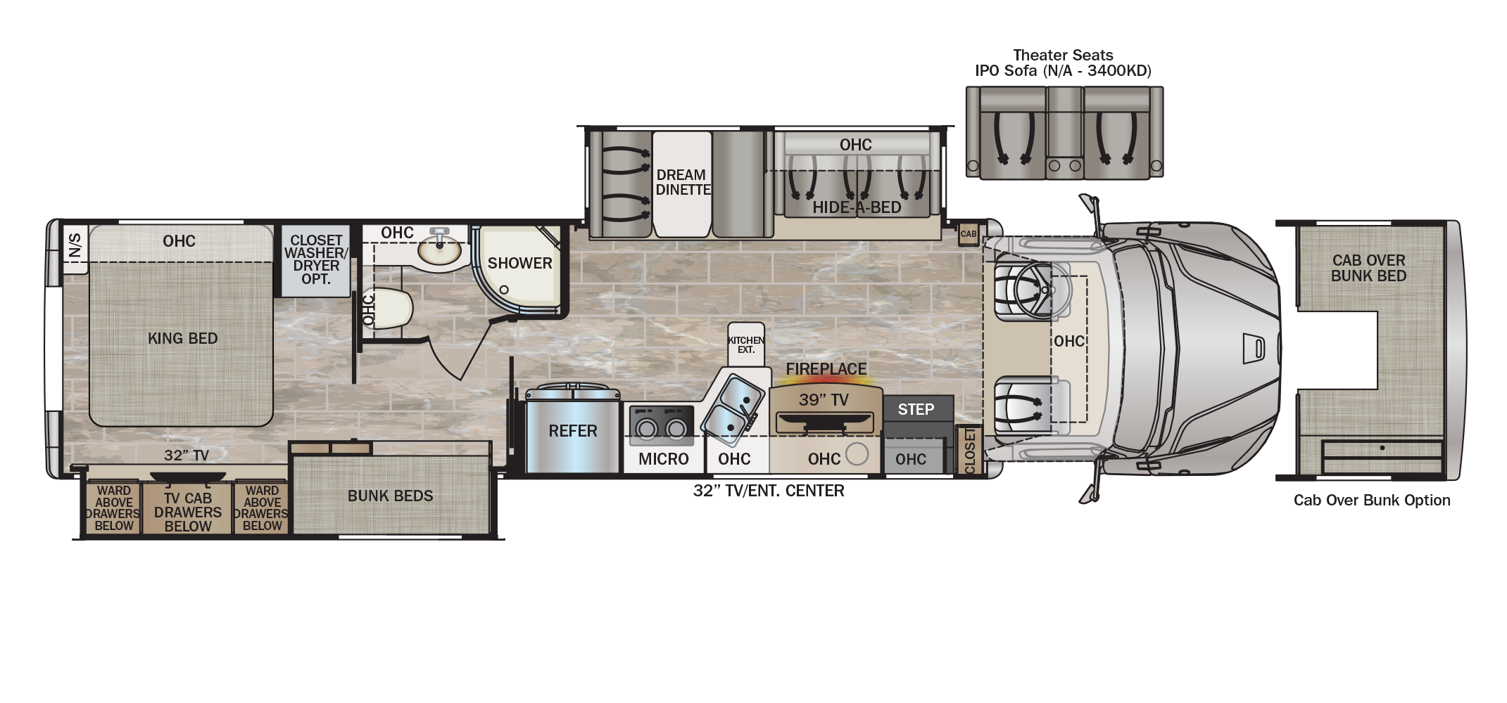 Dynaquest XL 3700BD Floor Plan