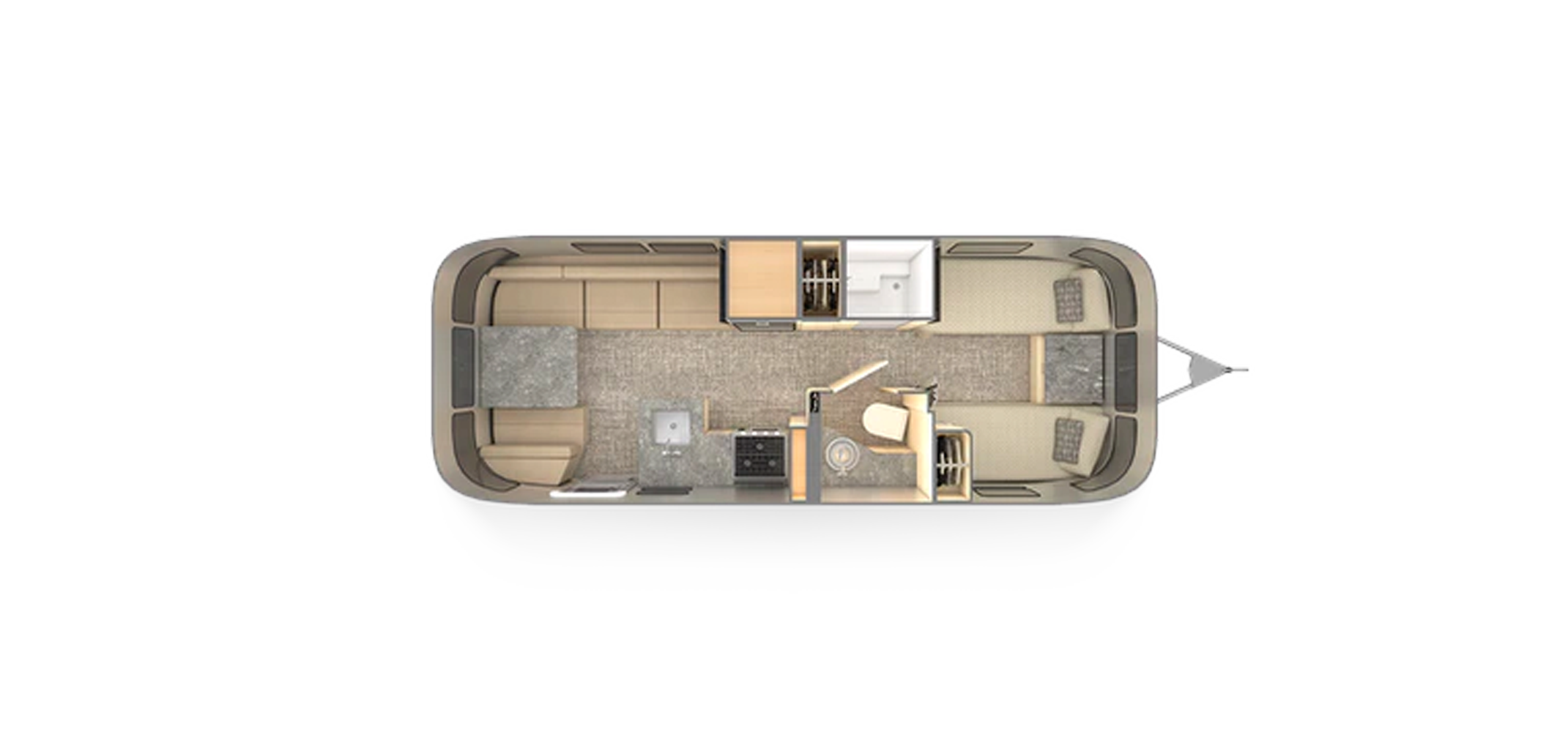 Flying Cloud 25FB Twin Floor Plan