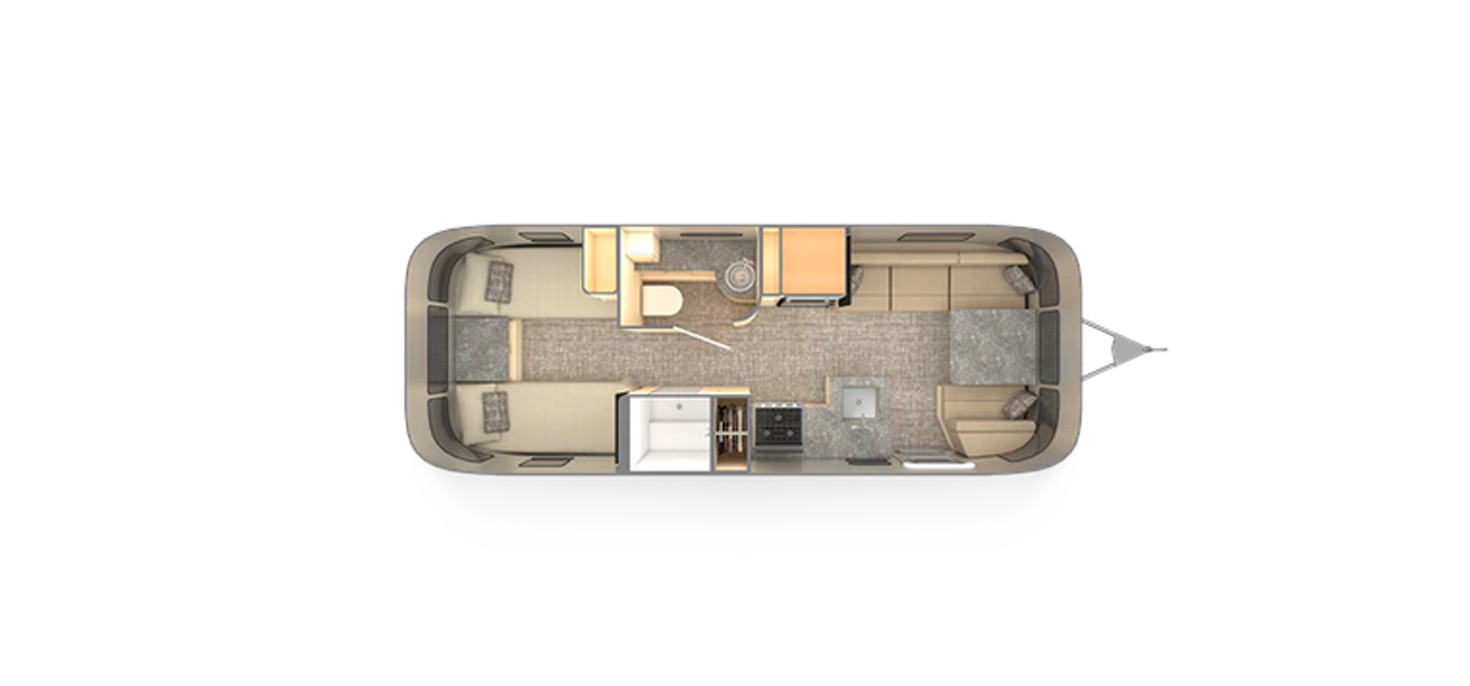 Flying Cloud 25RB Twin Floor Plan