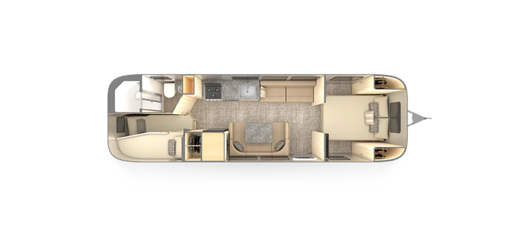 Flying Cloud 30FB Bunk Floor Plan