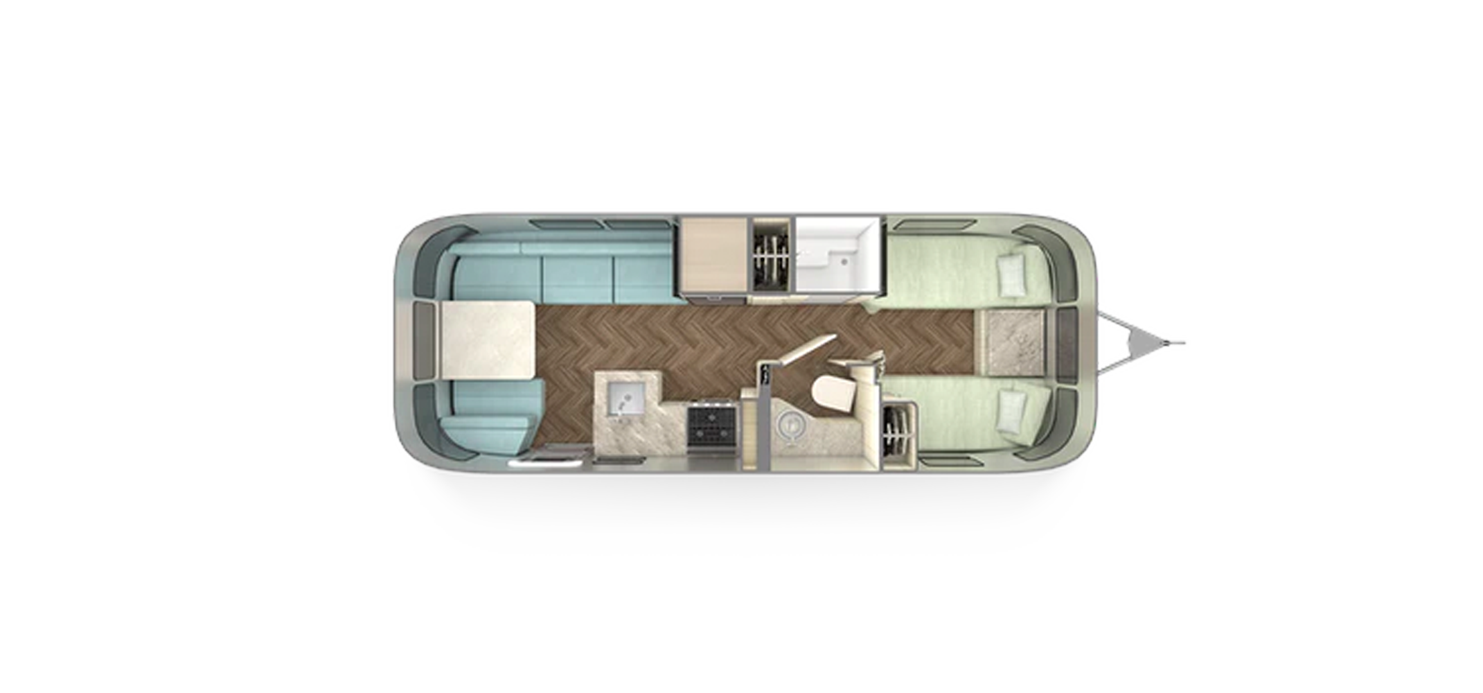 International 25FB Twin Floor Plan