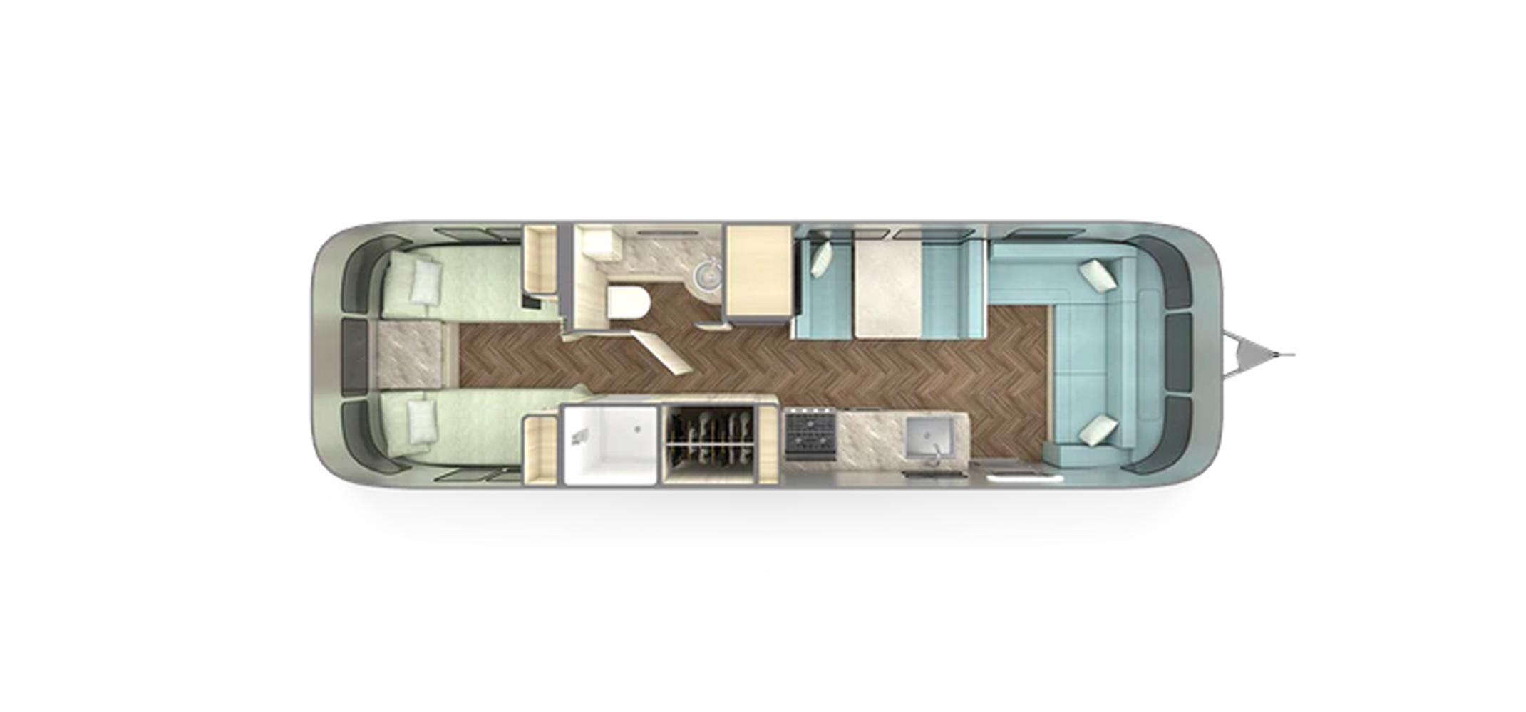 International 30RB Twin Floor Plan