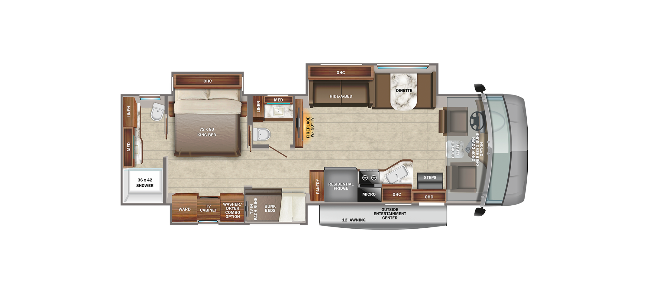 Precept Prestige 36B Floor Plan