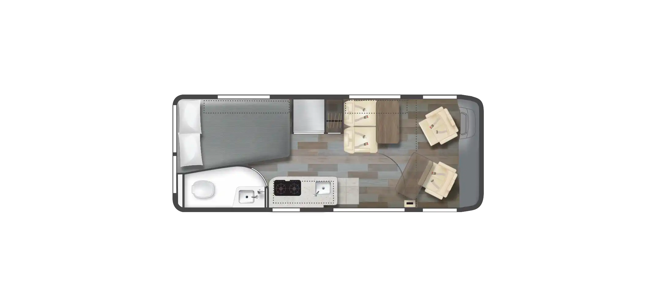 Travato 59G Floor Plan