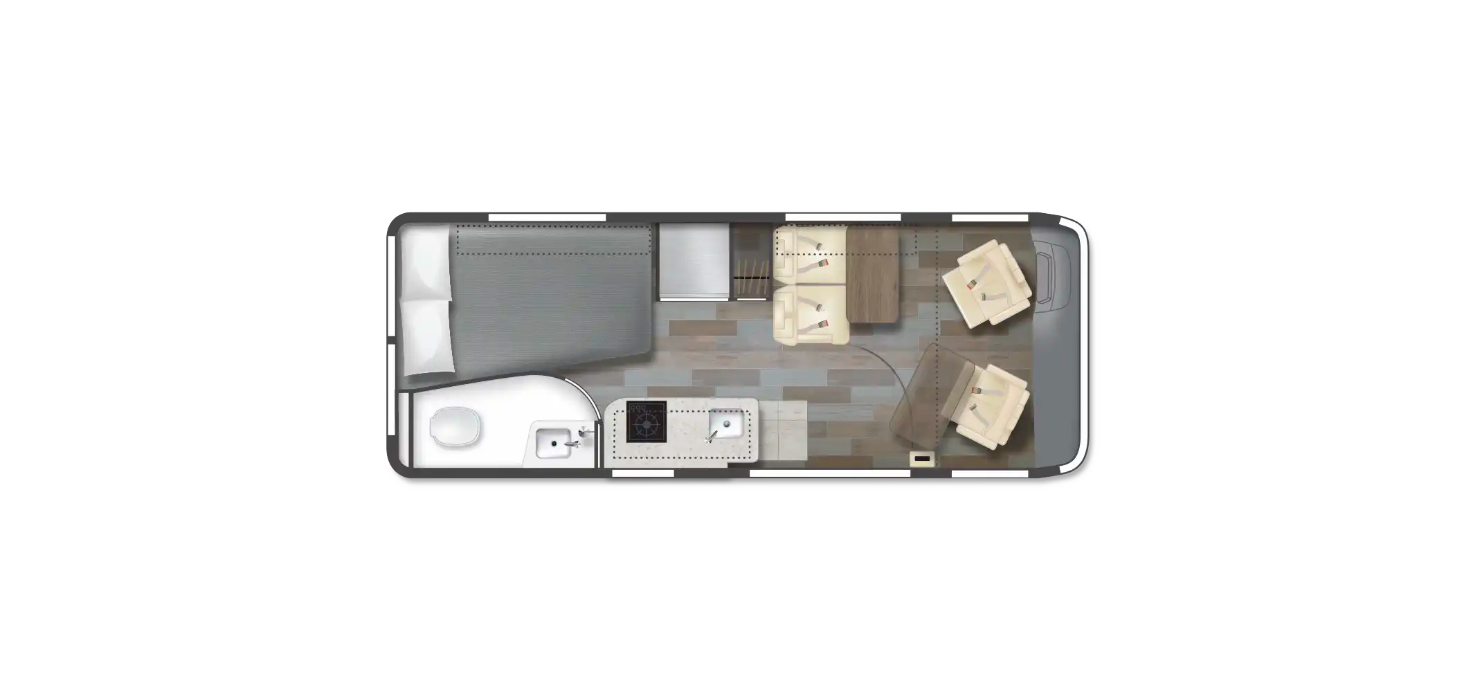 Travato 59GL Floor Plan