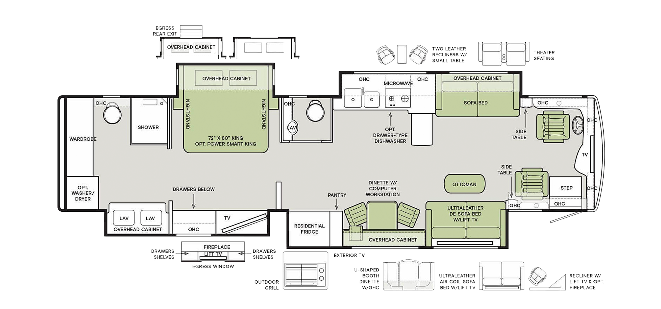 Allegro Bus 40 L Floor Plan