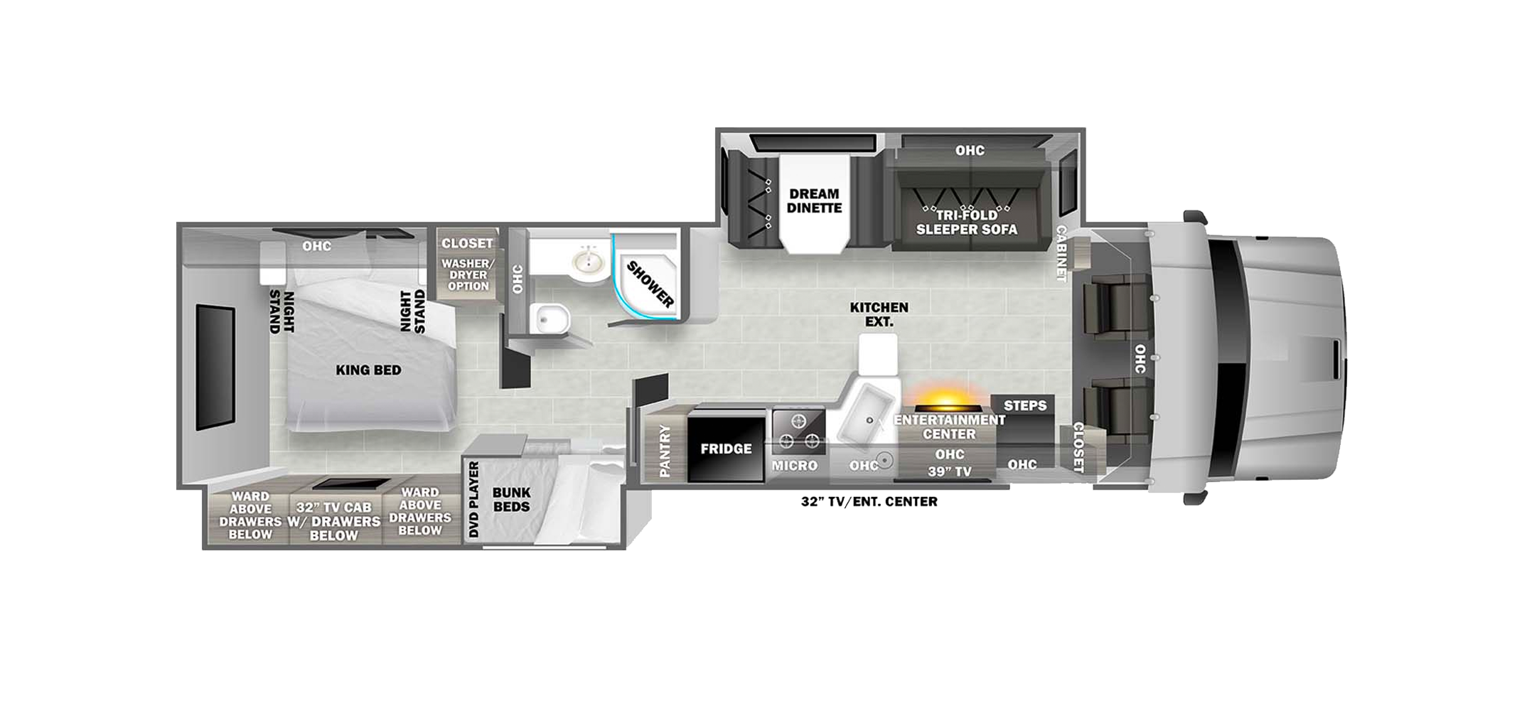 DX3 37BD Floor Plan