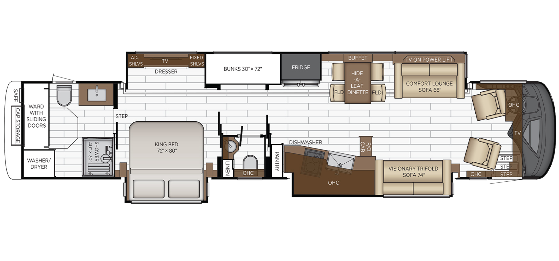 King Aire Floor Plan 4558