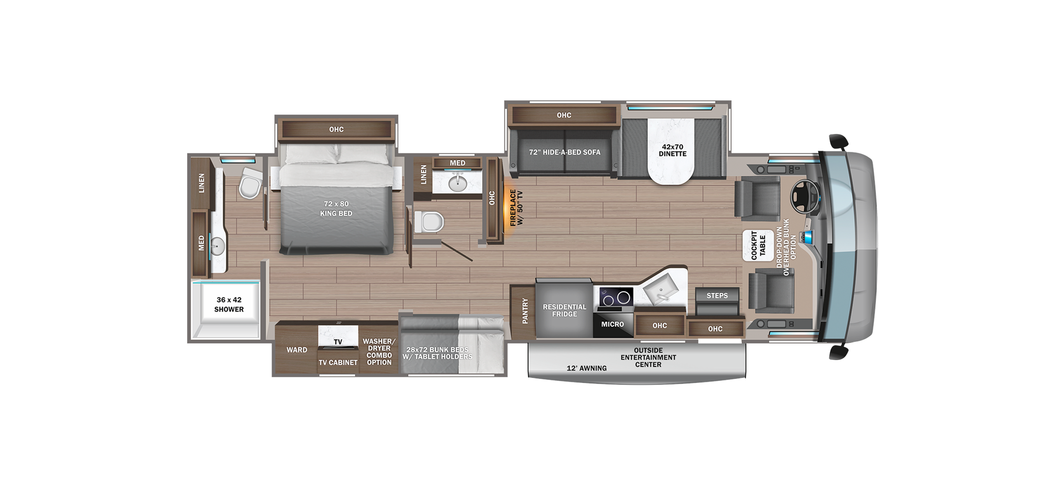 Precept Prestige 36B Floor Plan