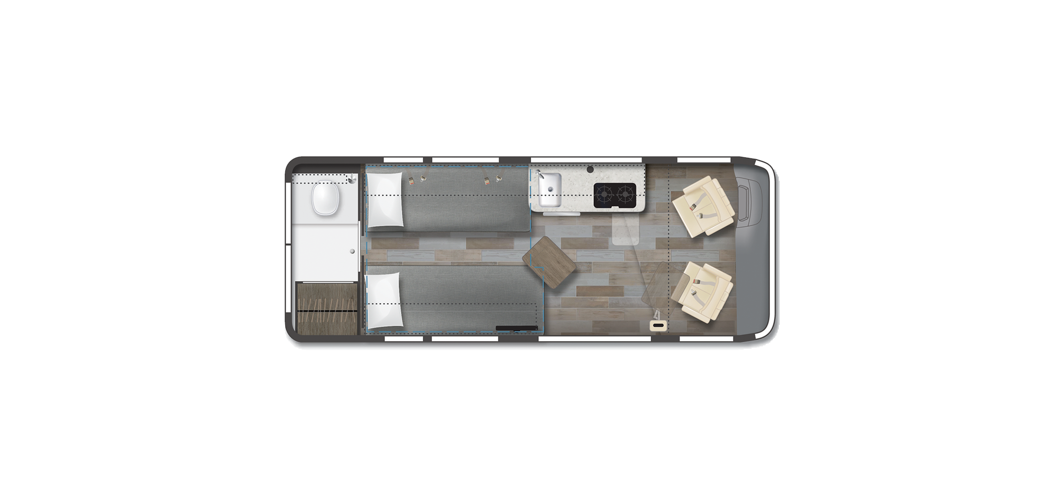 Travato K23 Floor Plan