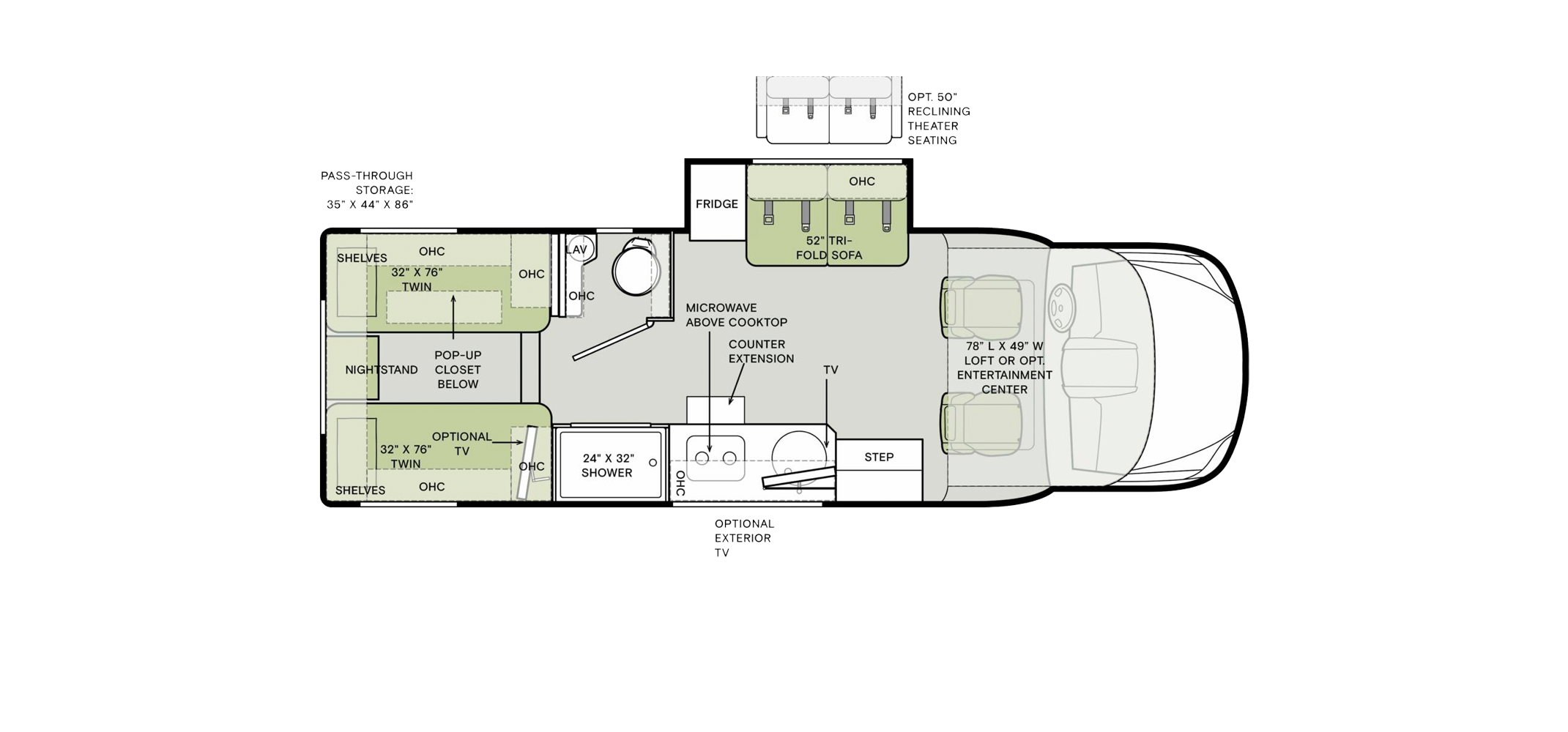 Wayfarer Floor Plan 25 LW