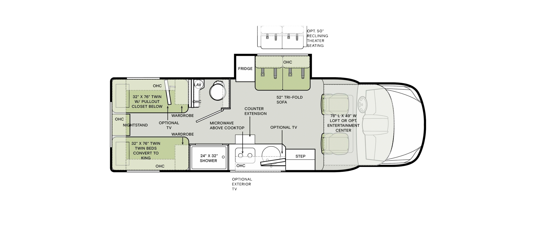 Wayfarer Floor Plan 25 TW