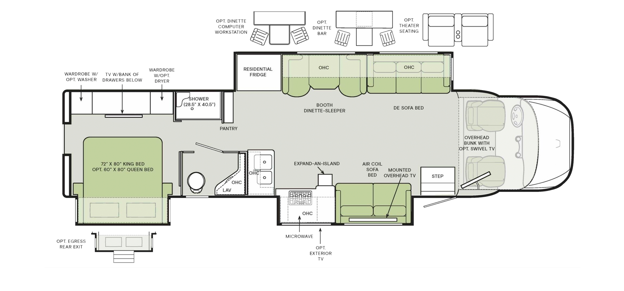 Allegro Bay 38AB Floor Plan