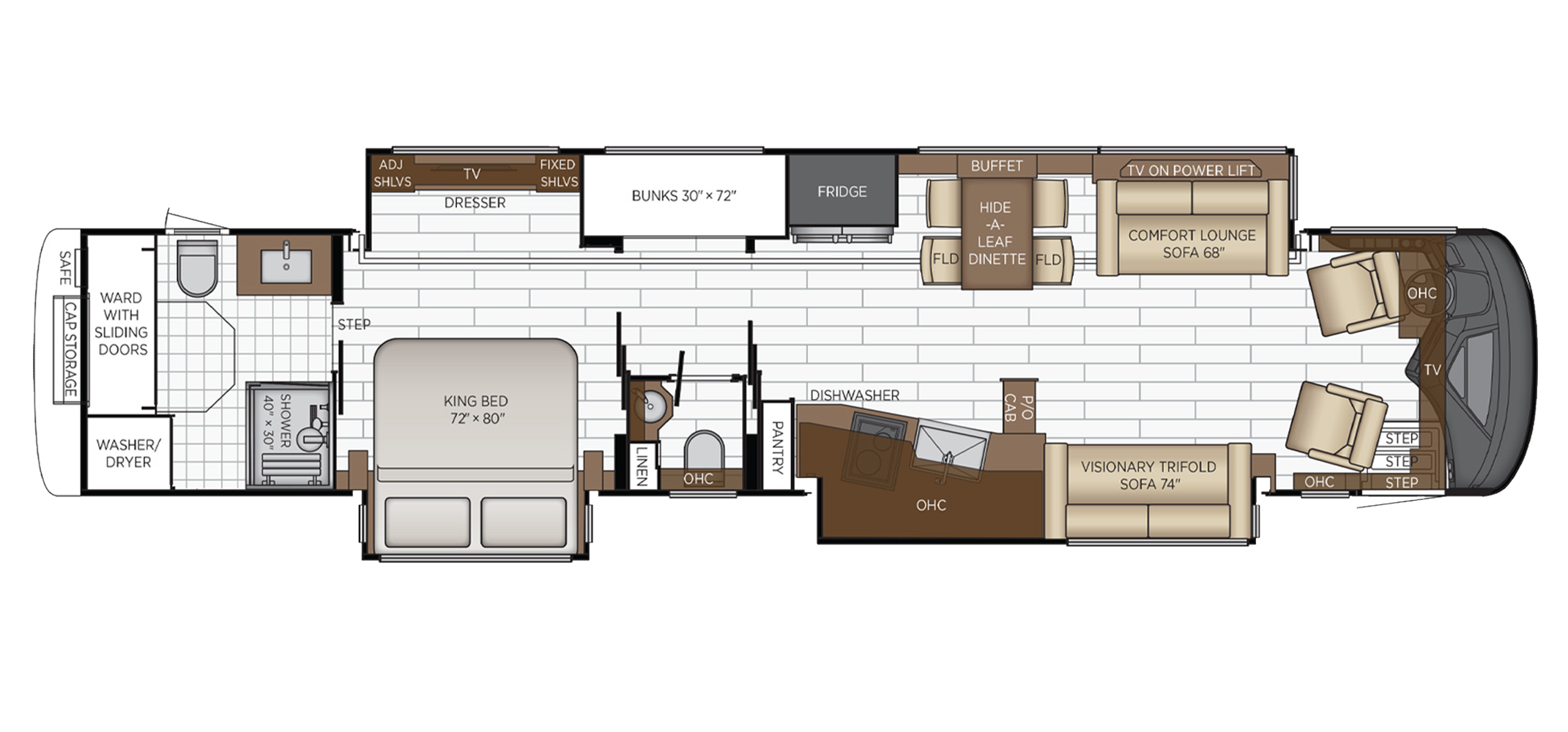 King Aire Floor Plan 4558