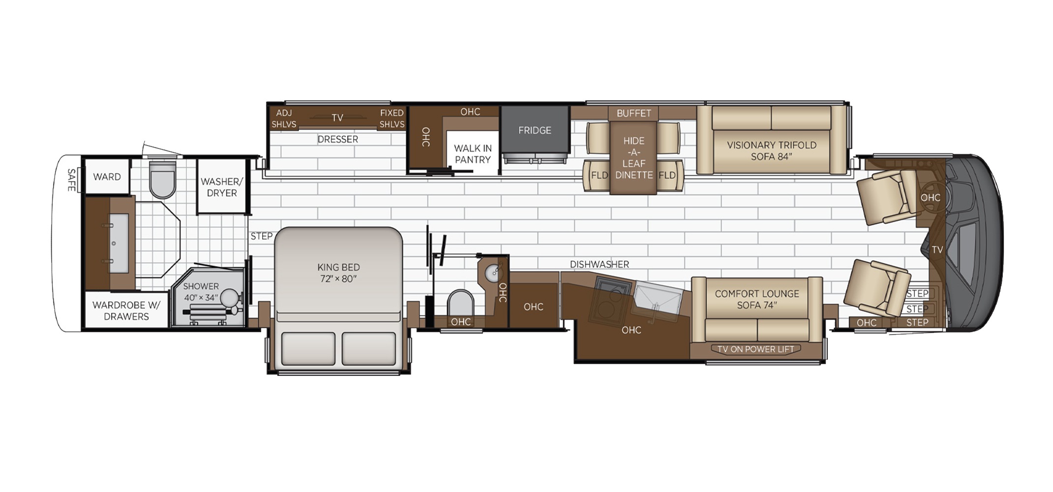 King Aire Floor Plan 4596