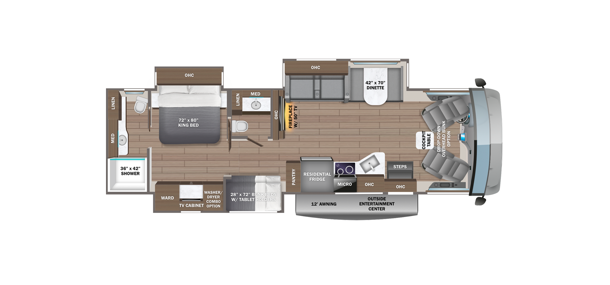 Precept Prestige 36B Floor Plan