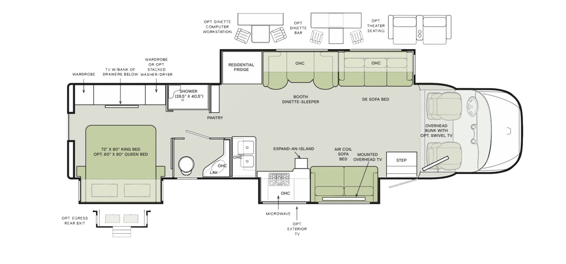 Allegro Bay 38AB Floor Plan