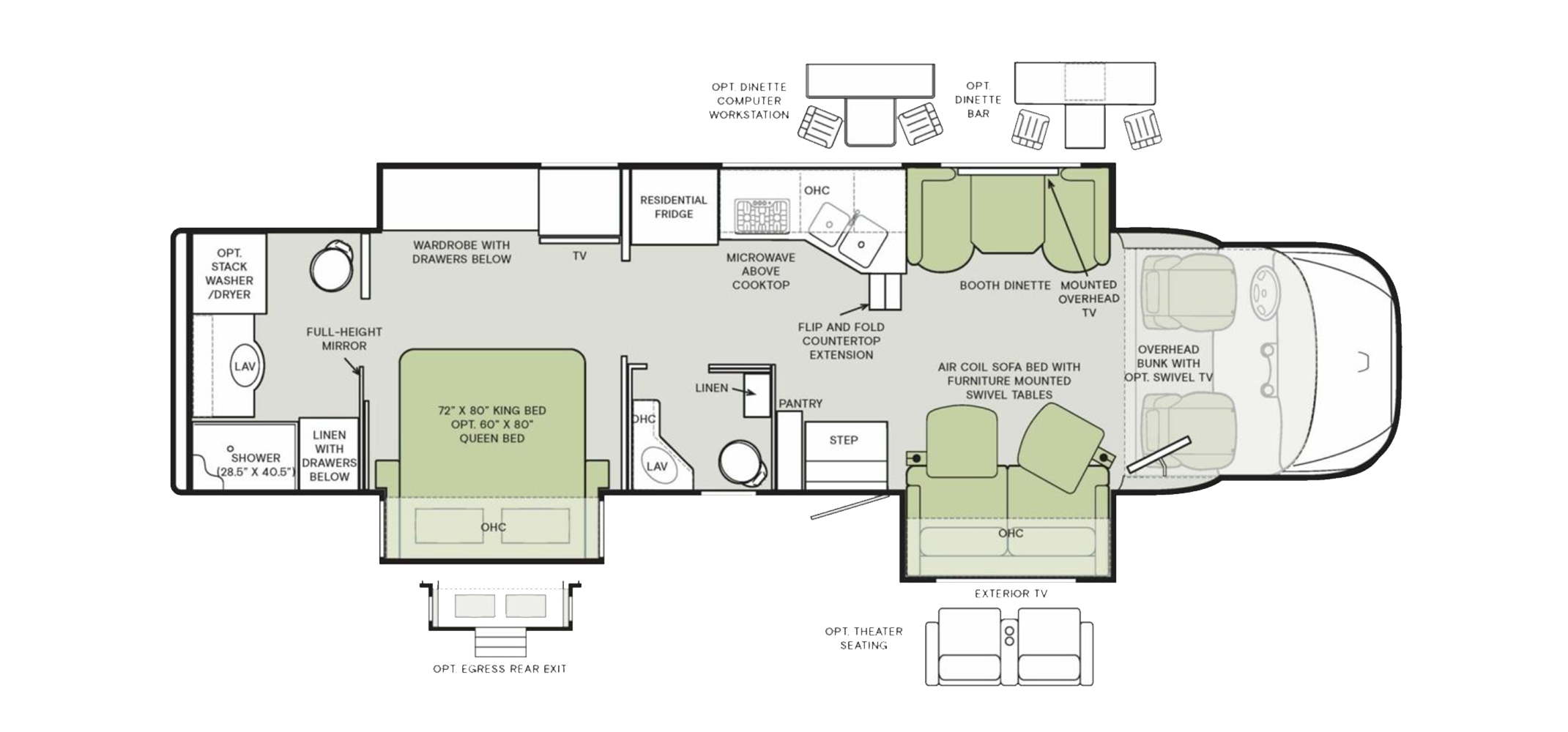 Allegro Bay 38BB Floor Plan