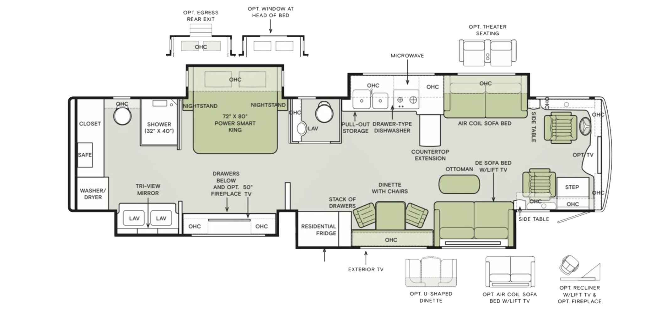 Allegro Bus 40IP Floor Plan