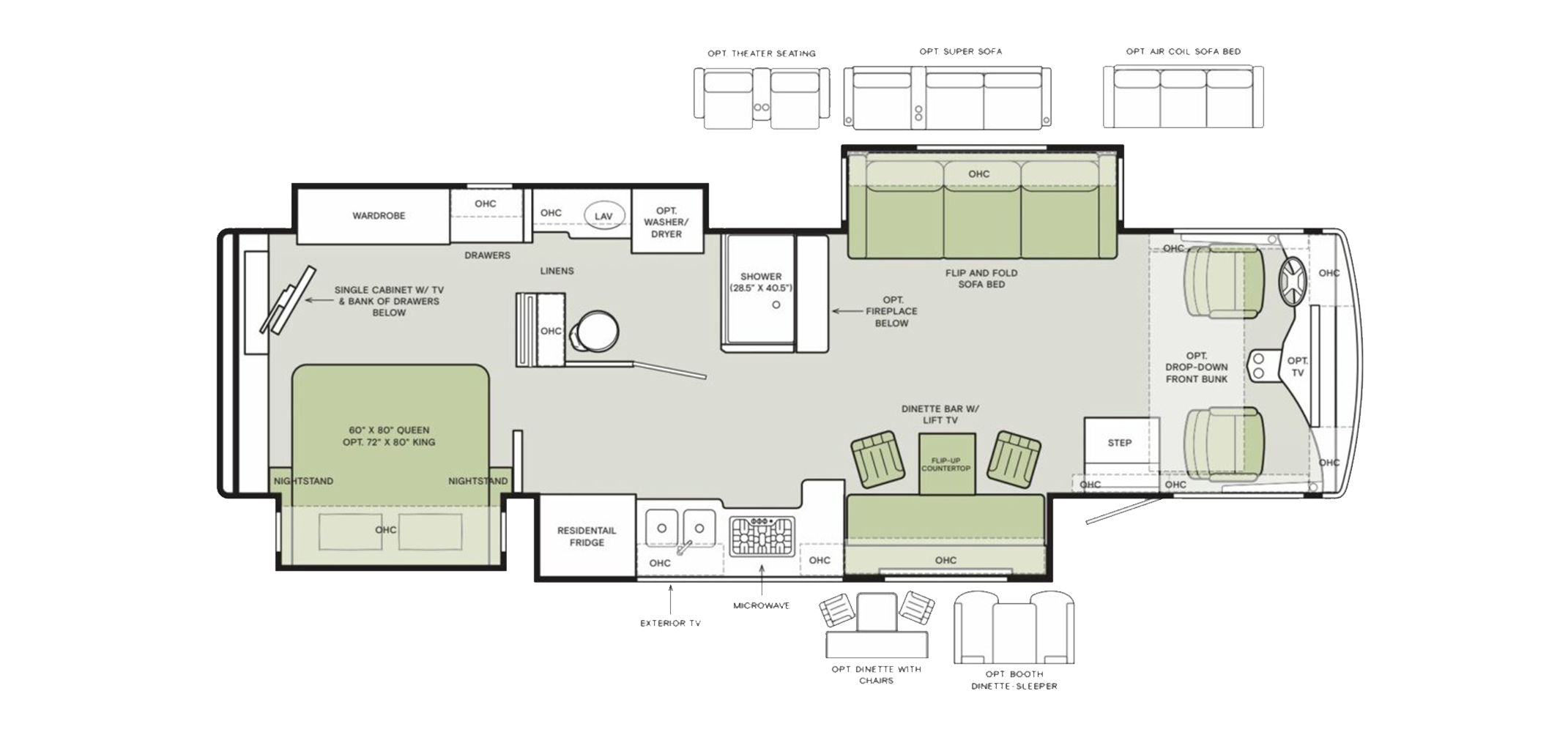 Open Road Floor Plan 34PA