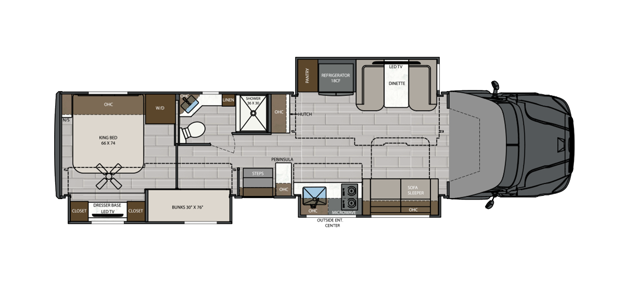 Explorer Floor Plan 40EBH