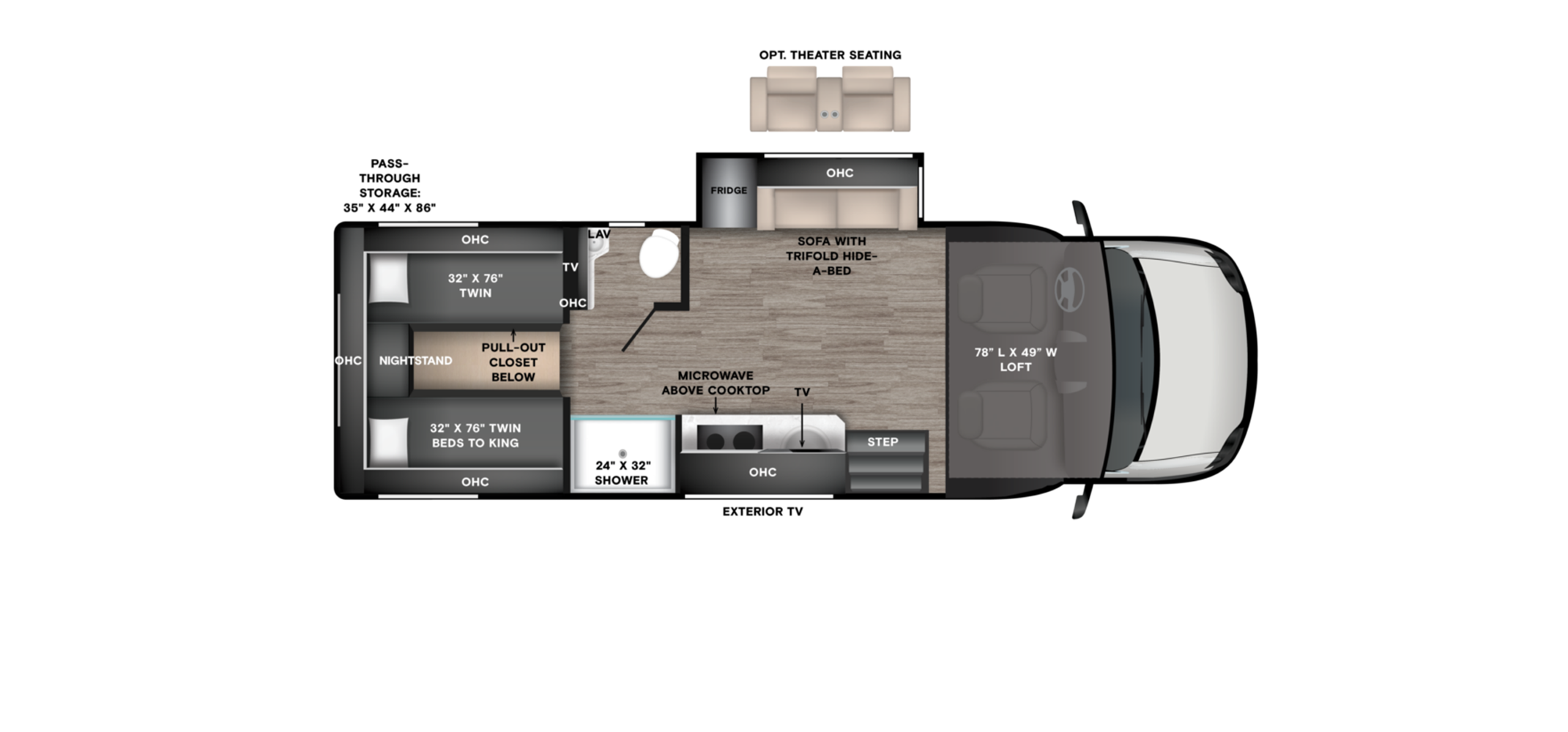 Floor Plans 27 wayfarer 25XLW