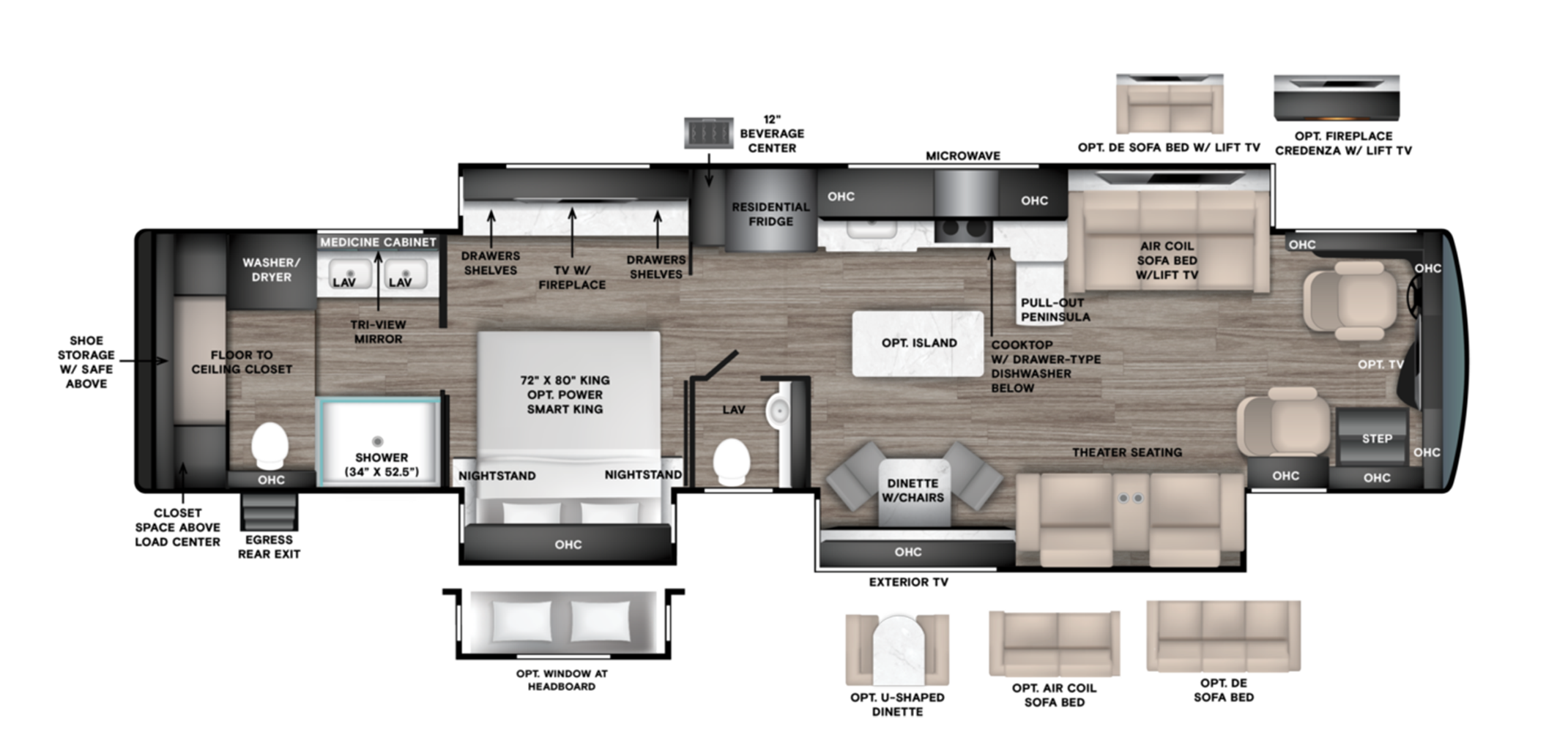 Floor Plans 27 zephyr 45FZ