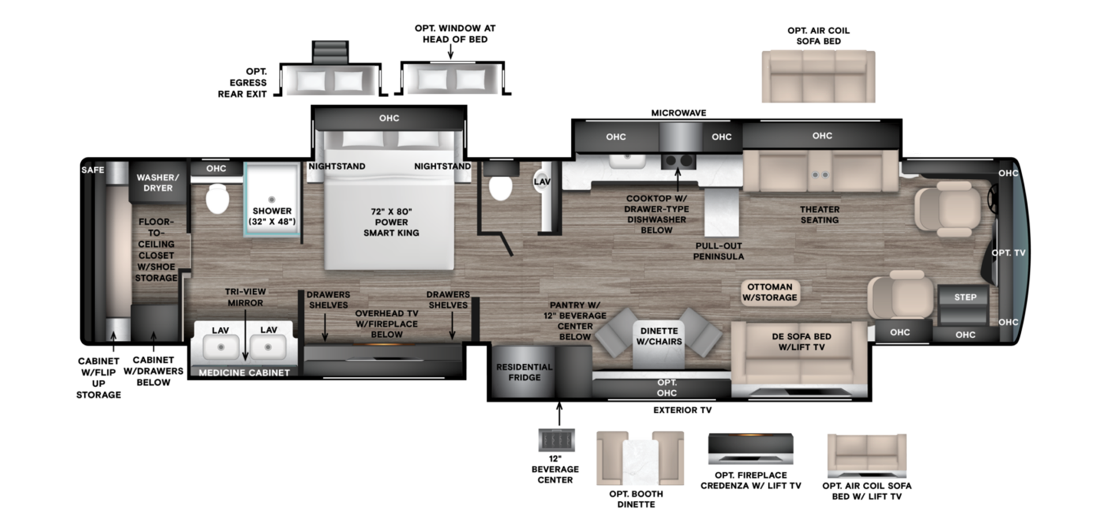 Floor Plans 27 zephyr 45PZ