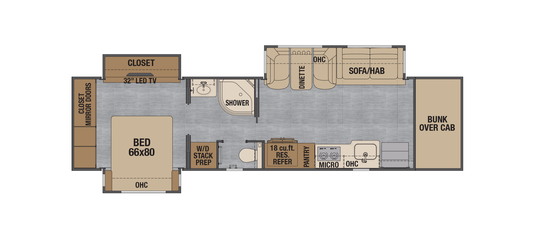 Classic 41CRW Floor Plan