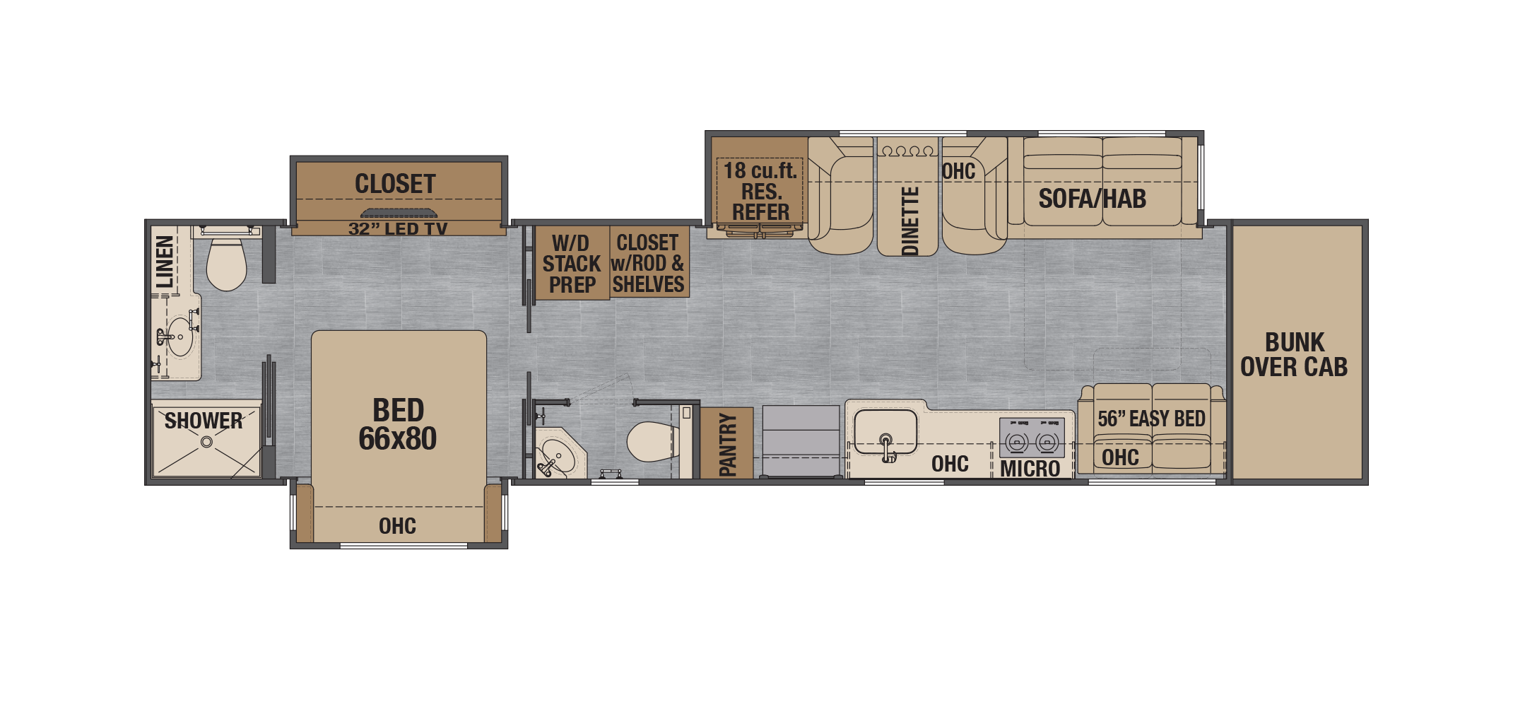 Classic 45CBH Floor Plan