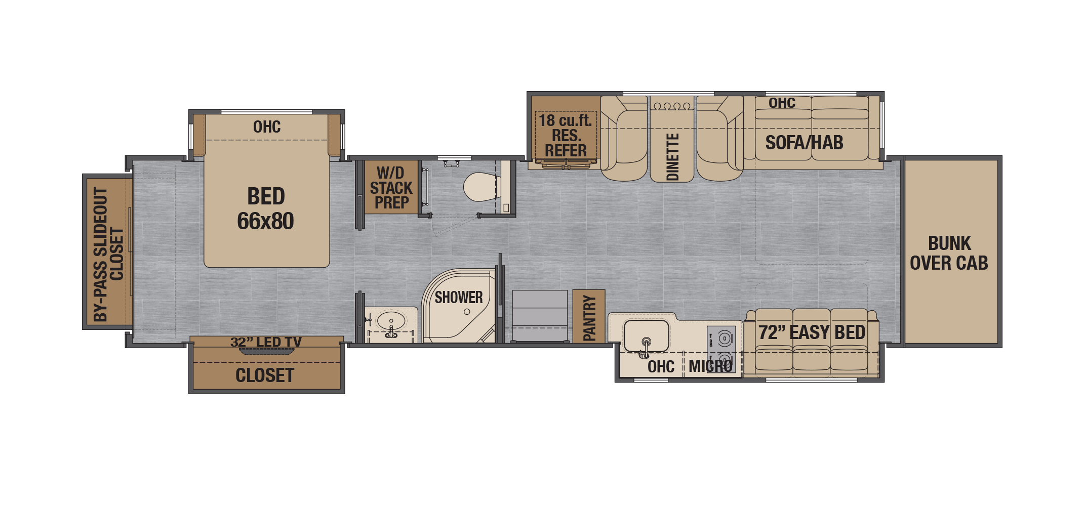 Classic 45CRS Floor Plan