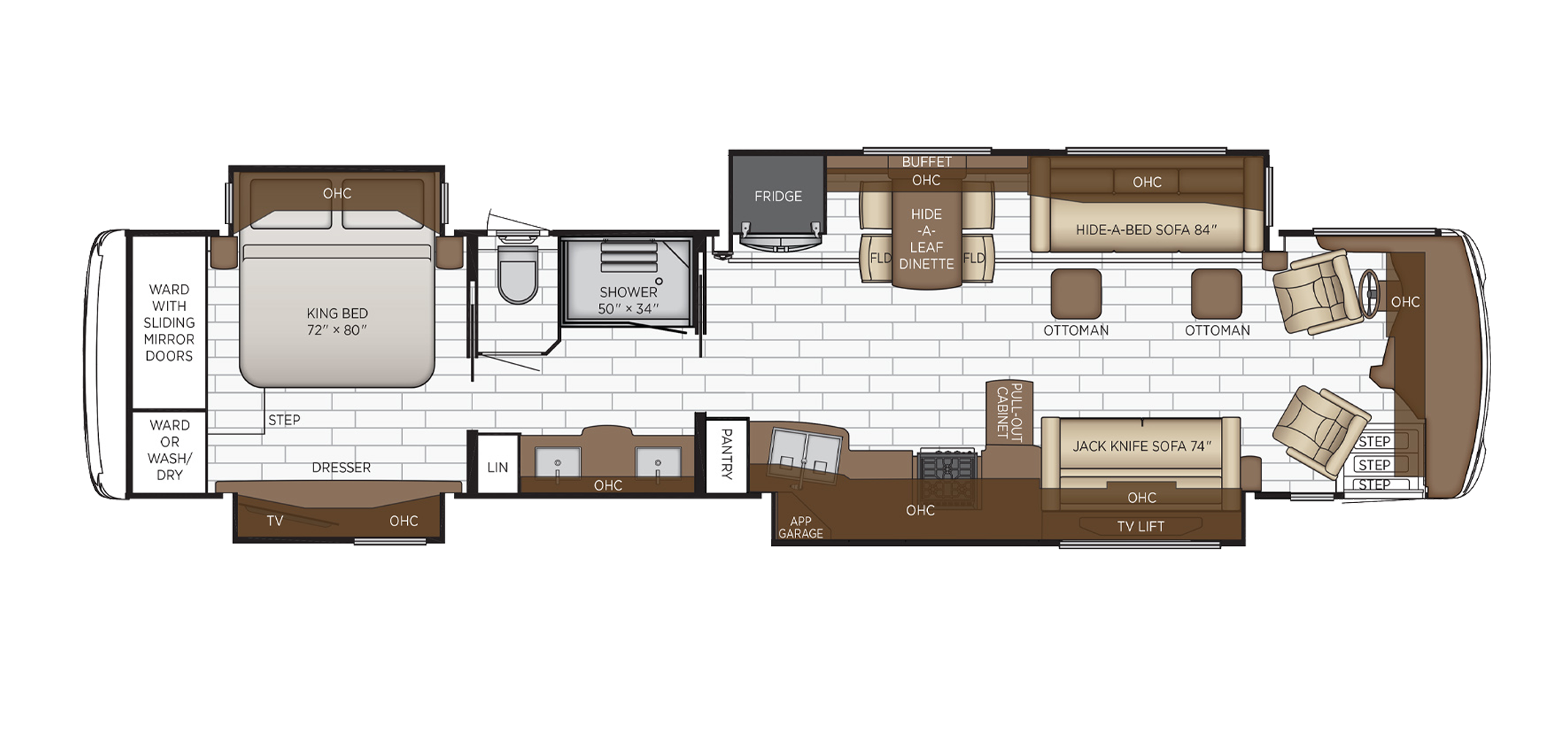 Dutch Star 4354 Floor Plan