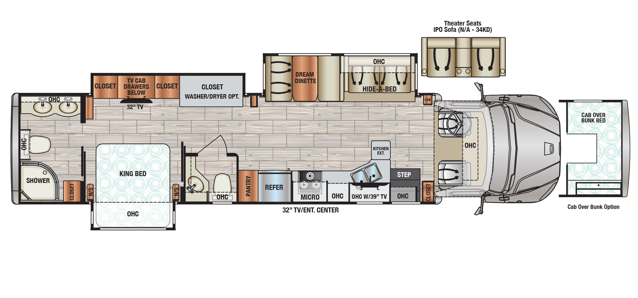 DX3 37RB Floor Plan