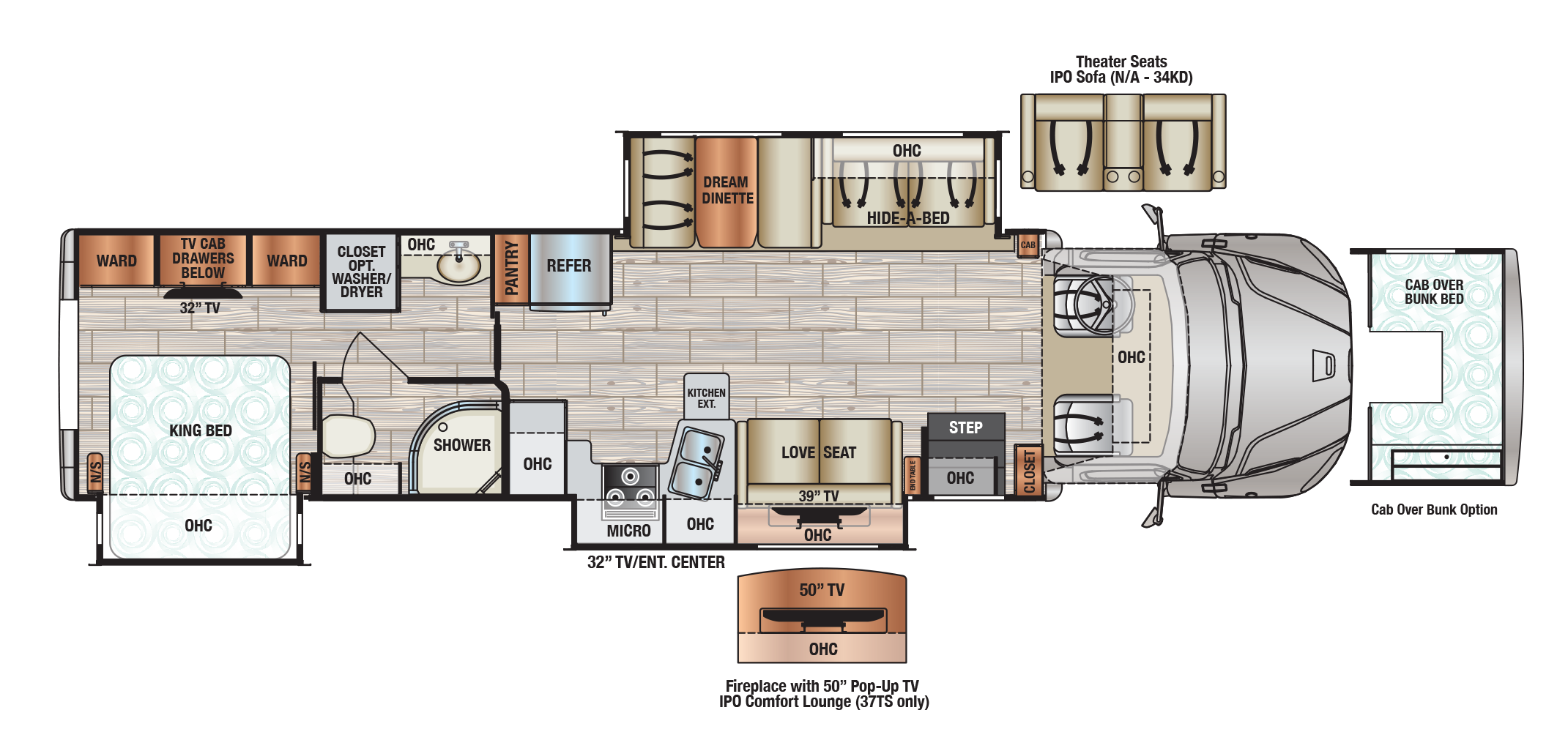 DX3 37TS Floor Plan