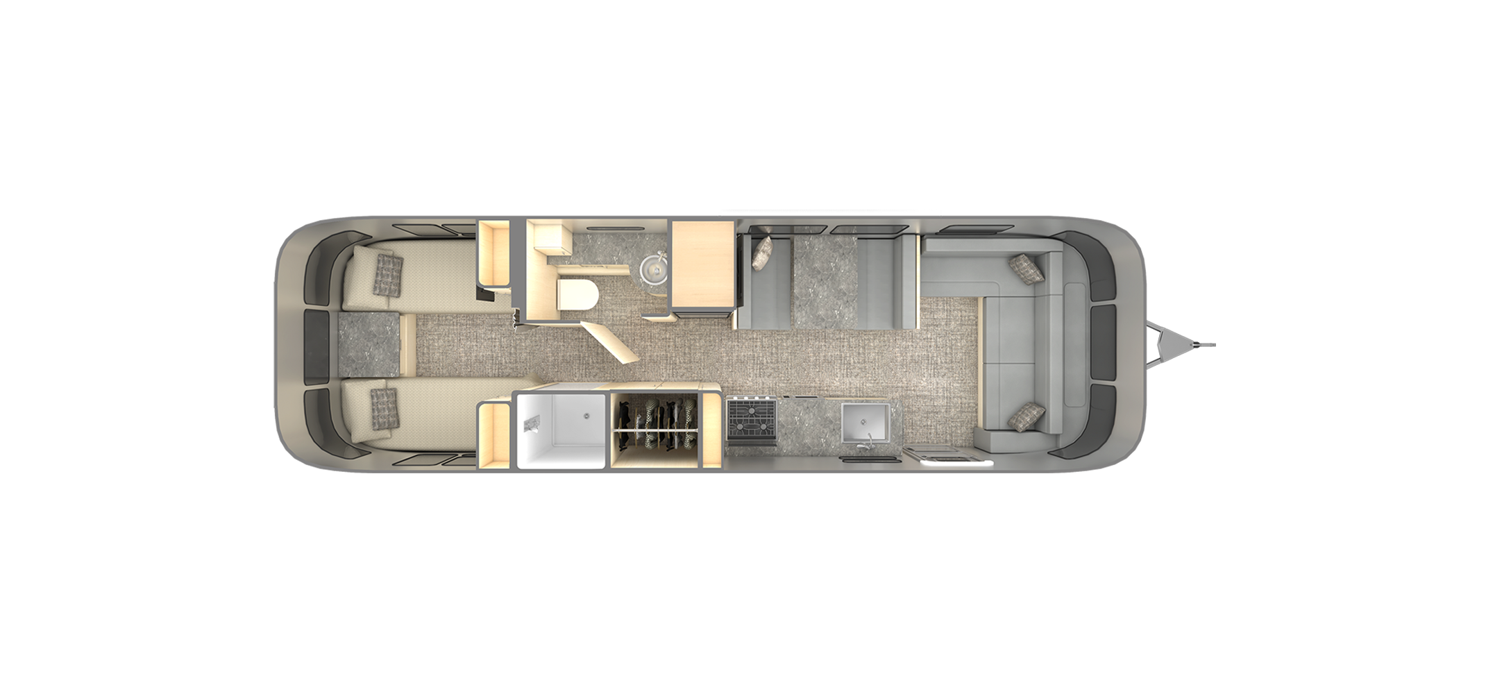 Flying Cloud 30RB Twin Floor Plan