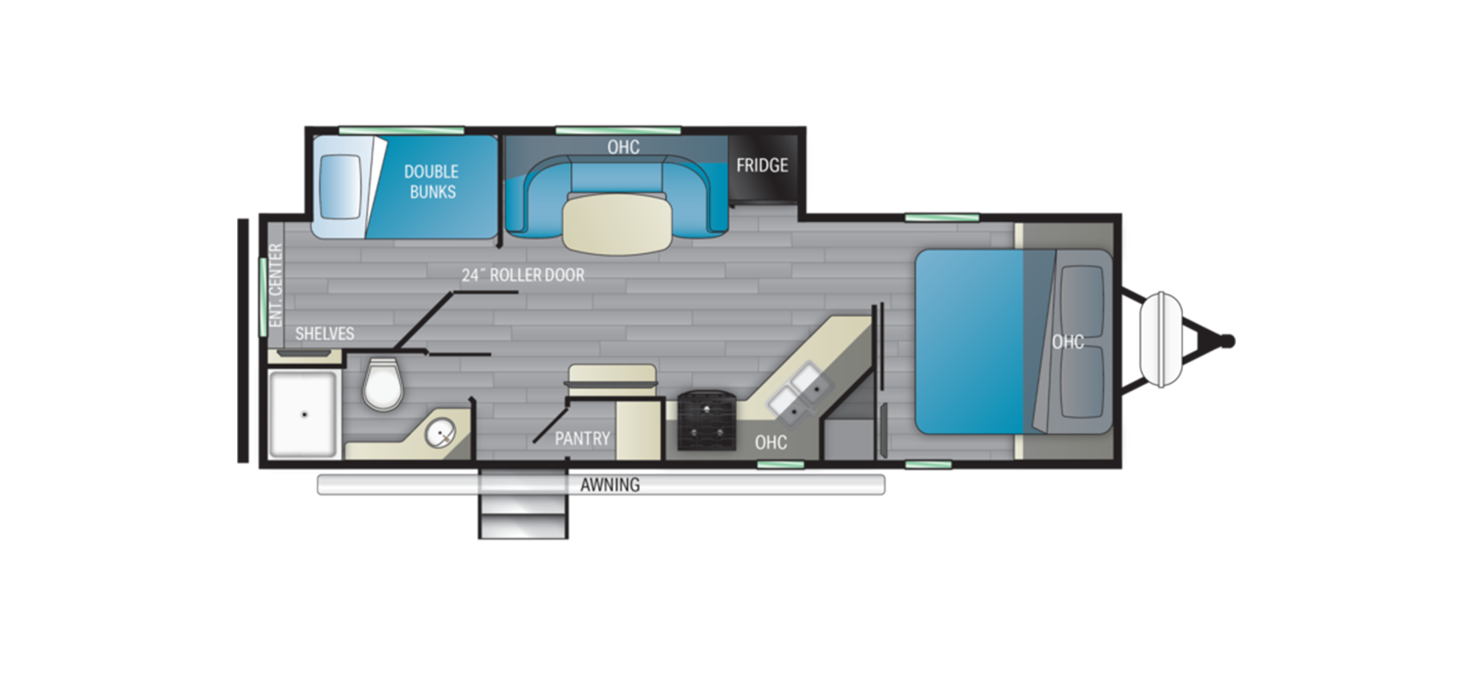 North Trail 24DBS Floor Plan