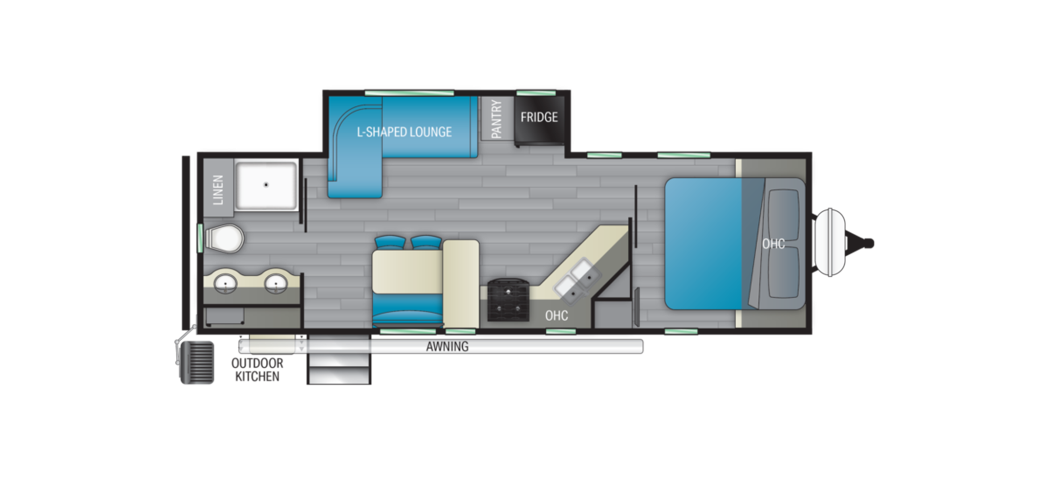 North Trail 25RBP Floor Plan