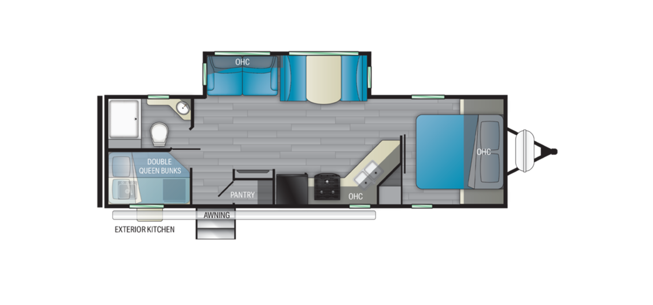 North Trail 29BHP Floor Plan