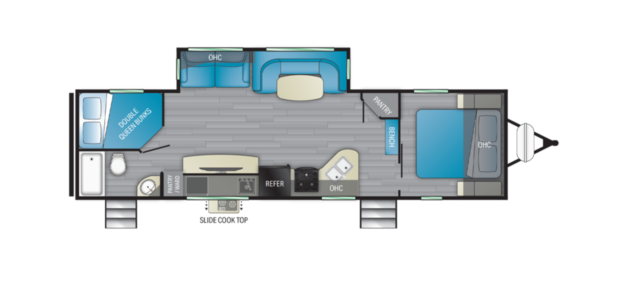 North Trail 31BHDD Floor Plan