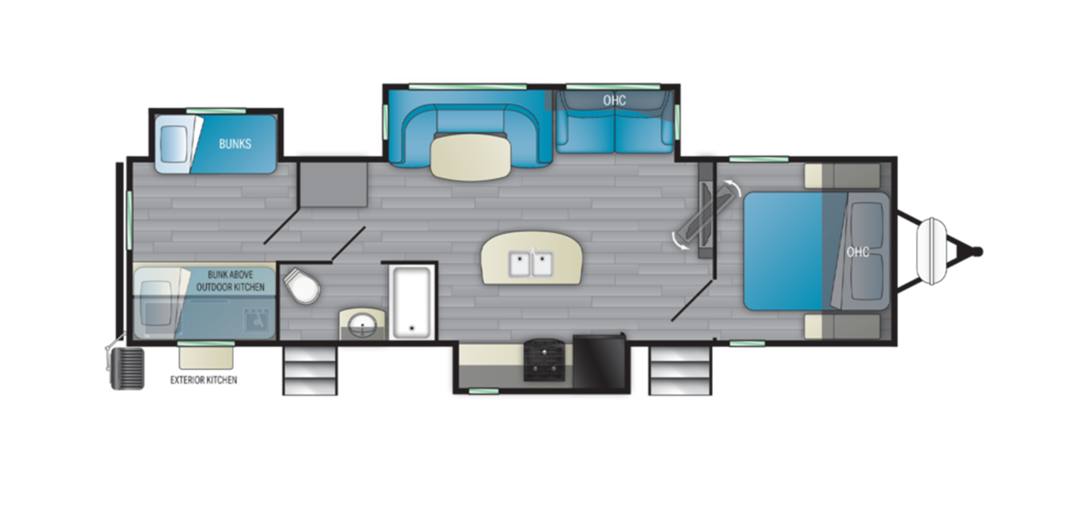 North Trail 33BKSS Floor Plan