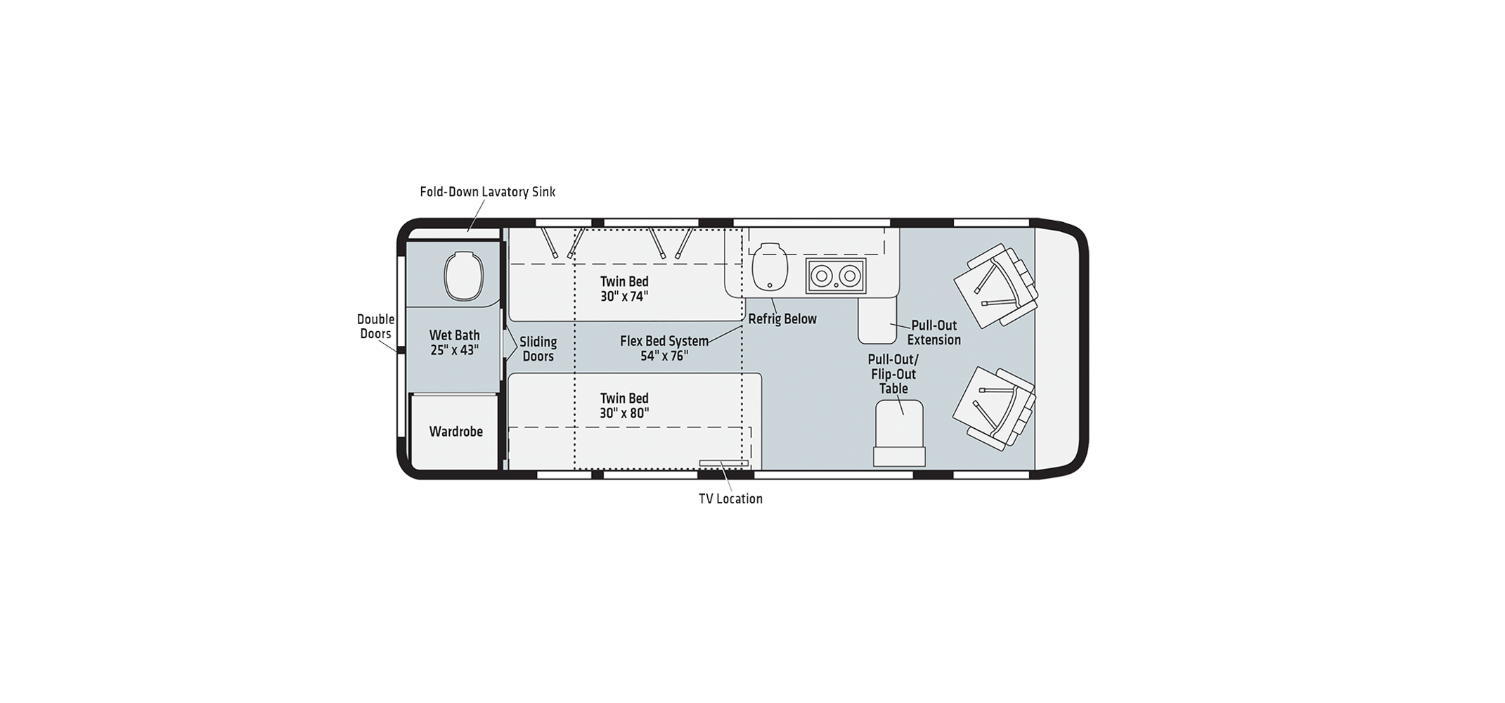 Travato 59K Floor Plan