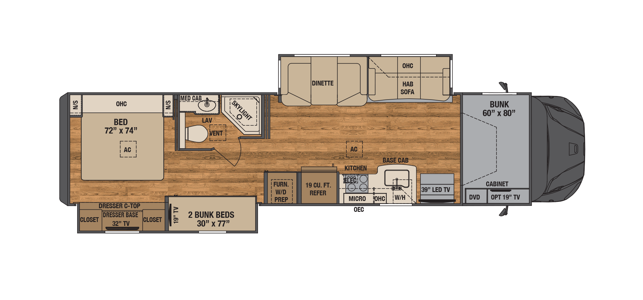 Valencia 38BB Floor Plan