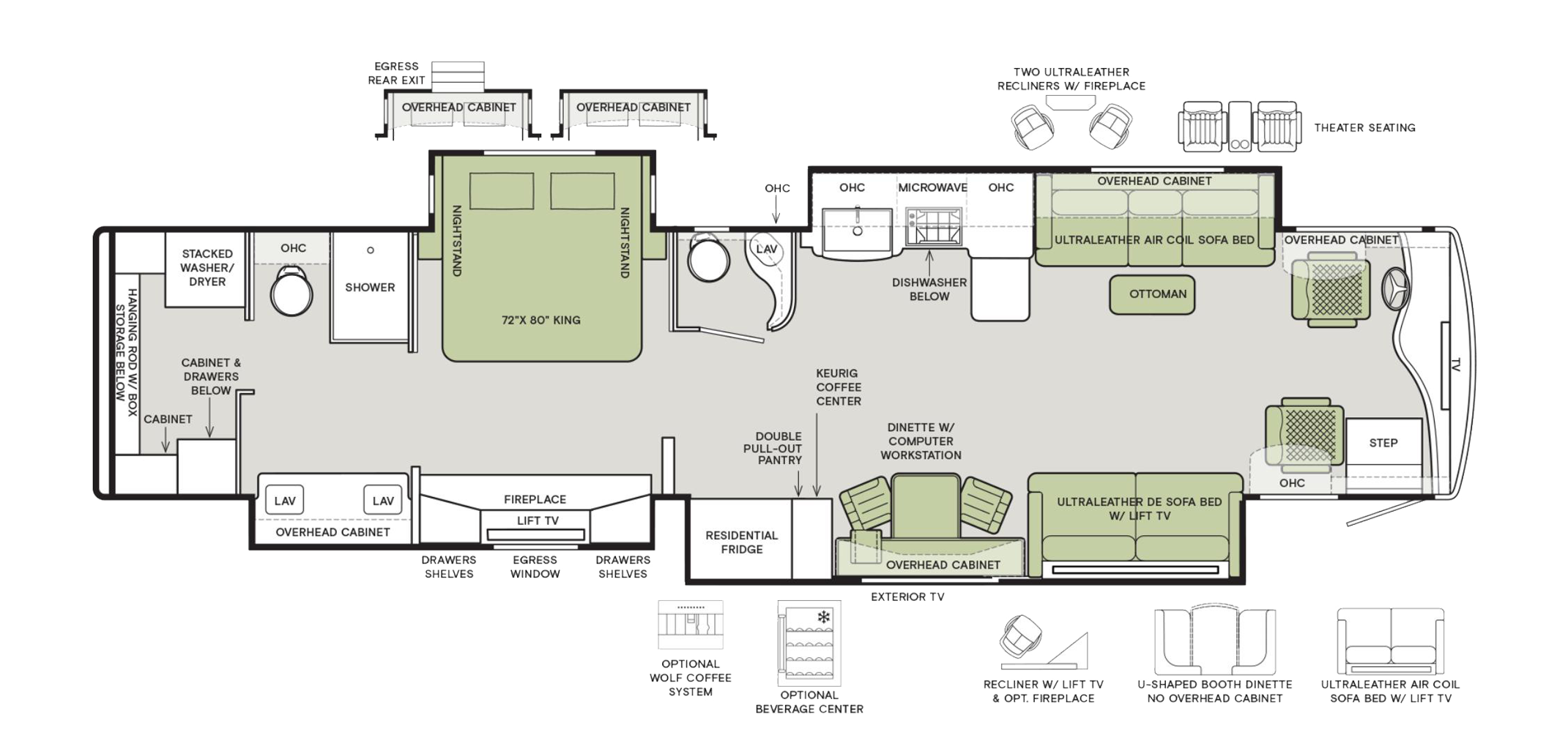 Zephyr 45 PZ Floor Plan